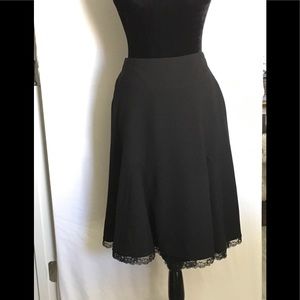 Flirty Black Lace Skirt Size 7